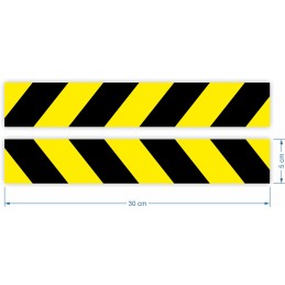 Šviesą atspindinčios juostelės lipdukai 5x30cm
