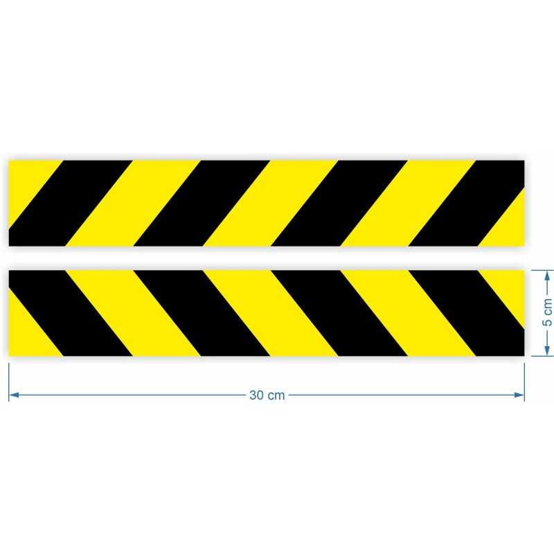 Šviesą atspindinčios juostelės lipdukai 5x30cm