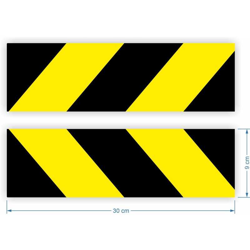 Šviesą atspindinčios juostelės lipdukai 9x30cm