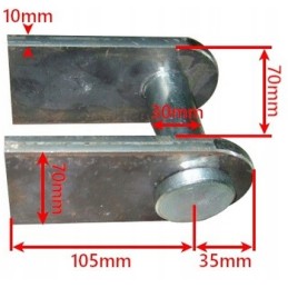 Pavaros su varžto ąselės skersmuo 30 montavimas
