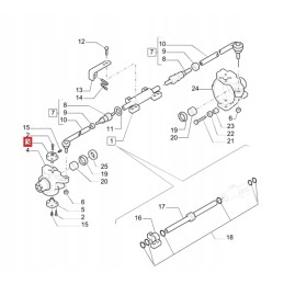 Viršutinis smeigtukas komatsu wb97s 2 ca0130631