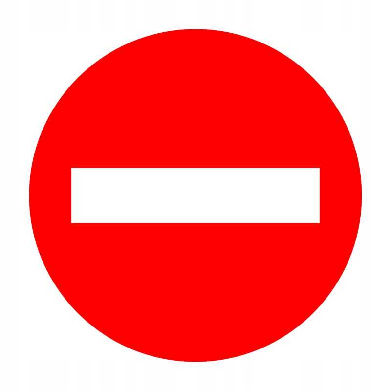 Lipdukas įvažiuoti draudžiama, važiavimo ženklas draudžiamas, dydis 12 cm