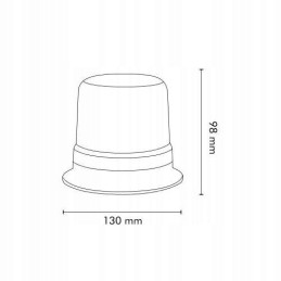 Blykstės lempa gaidys 40led 20w r65 r10 magnetas ip65