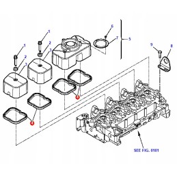 Komatsu Cummins vožtuvo dangtelio tarpinė