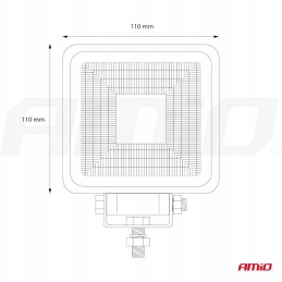 Darbo lempa LED prožektorius 9 36v 2080lm 110x110mm
