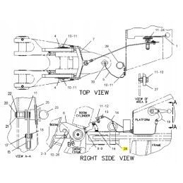 CVA kaiščio tvirtinimo kačių ekskavatorius-krautuvas