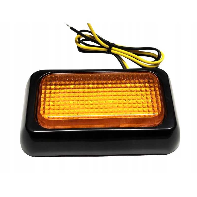 Oranžinė LED mašinos įspėjamoji lemputė 12 24v