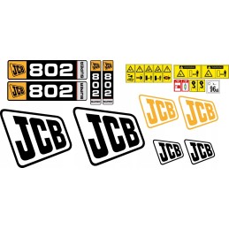 JCB 802 super mini ekskavatoriaus laminuoti lipdukai