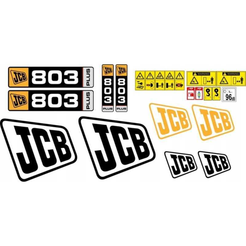 JCB 803 plus mini ekskavatoriaus laminuoti lipdukai