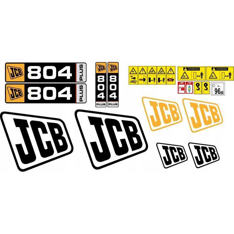 JCB 804 plus mini ekskavatoriaus laminuoti lipdukai