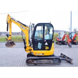 JCB 8025 ZTS lipdukai, laminuotos piktogramos