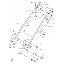 Cat ekskavatorinio krautuvo kaušo CVA kaištis