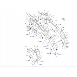 Priekinės rankos kaištis cat 428 e cva serija