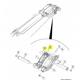 Greito sujungimo kaištis JCB mini ekskavatorius CVA 203x25