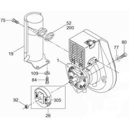 Wacker BS plaktuvas, sankabos spyruoklė 0089413