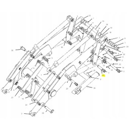 Priekinės rankos kaištis cat 428 cde serija