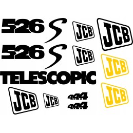 JCB 526S teleskopiniai laminuoti įkroviklio lipdukai