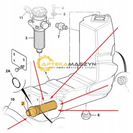 Hidraulinis filtras jcb 8016cts 8018cts 8020cts