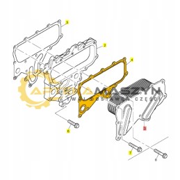 Radiatoriaus tarpiklis perkins 1106c e66ta 1106a 70ta