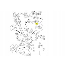 Apatinės rankos prailginimo slankiklis jcb 3cx 4cx 20mm