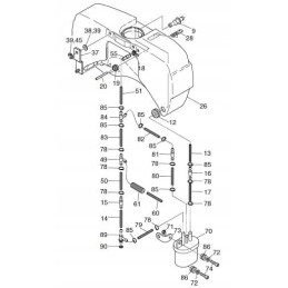 Kuro filtras keičiamas Bomag Hatz 1B20 1B30 5 vnt