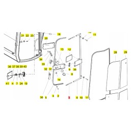 Yanmar durų jungtis vio20 vio57