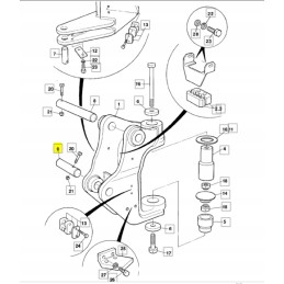 CVA cilindrinis kaištis strėlės jcb mini ekskavatoriui