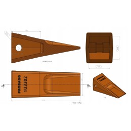 Cat j300 1u 3302 1u3302 šaukštai