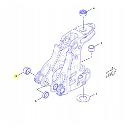 Galinės kojos įvorė kačių ekskavatorinio krautuvo cva