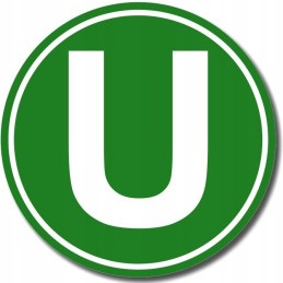 Lipdukas U raidė, žemo triukšmo sunkvežimio simbolis, 16 cm