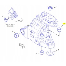 Cat ekskavatoriaus krautuvo sūpynės cilindro įvorė