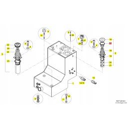 Yanmar sandarinimo žiedo kaištis hidraulinės alyvos bakui