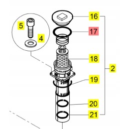 Yanmar sandarinimo žiedo kaištis hidraulinės alyvos bakui