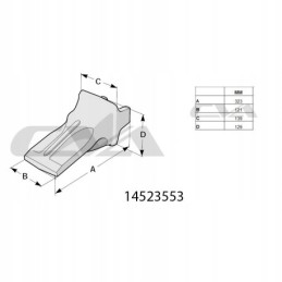 Volvo bendrosios paskirties kaušai 40gpe 14523553