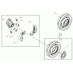 Wacker vp1340 vp2050 sankabos spyruoklė 0130158