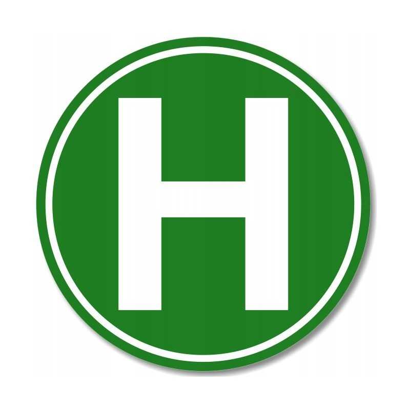 Lipdukas h raidės žymėjimas, padidintas svoris 12 cm