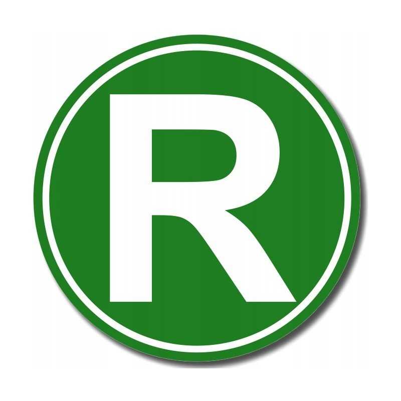 Lipdukas sunkvežimis adr raidė r padidintas svoris 16 cm