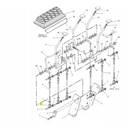 Cat ekskavatoriaus krautuvo valdymo svirties šakės