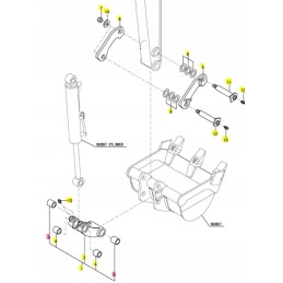 Yanmar kaušo rankovė 25 x 35 sv08 vio10 b08