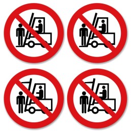 Darbo saugos ir sveikatos draudimo lipdukai, šakinis krautuvas, padėklų krautuvas