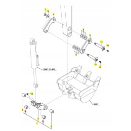 Yanmar kaušo rankovė 25x35 sv08 vio10 vio13