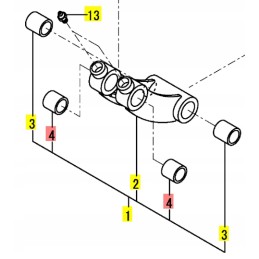 Yanmar kaušo rankovė 25x35 sv08 vio10 vio13