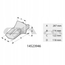 Šaukštai 30amre Volvo 14523946 7 6kg