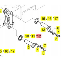 Yanmar ašmenų poveržlė b110w tl80 tw110 v80