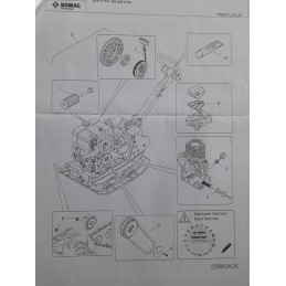 Originalus bomag bpr 50 55d 60 65d aptarnavimo komplektas
