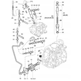 Hatz 1d, ty degalų slopinimo atbulinis vožtuvas 00805502