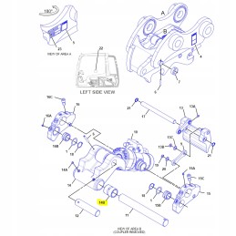 Cat 320 318 kaušo greito sujungimo įvorė
