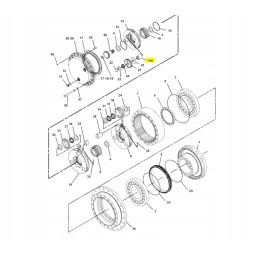 Cat ekskavatoriaus palydovinio laikiklio rankovė