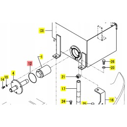 Yanmar O žiedas hidrauliniam bakui 1a g75