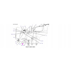 Kačių ekskavatoriaus krautuvo uodegos kaištis